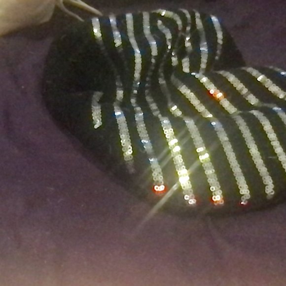 Black and Silver Sequin Hat - Picture 2 of 4